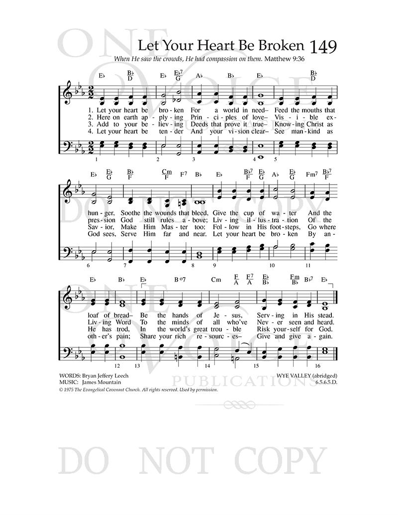Let Your Heart Be Broken Sheet Music With Guitar Chords One